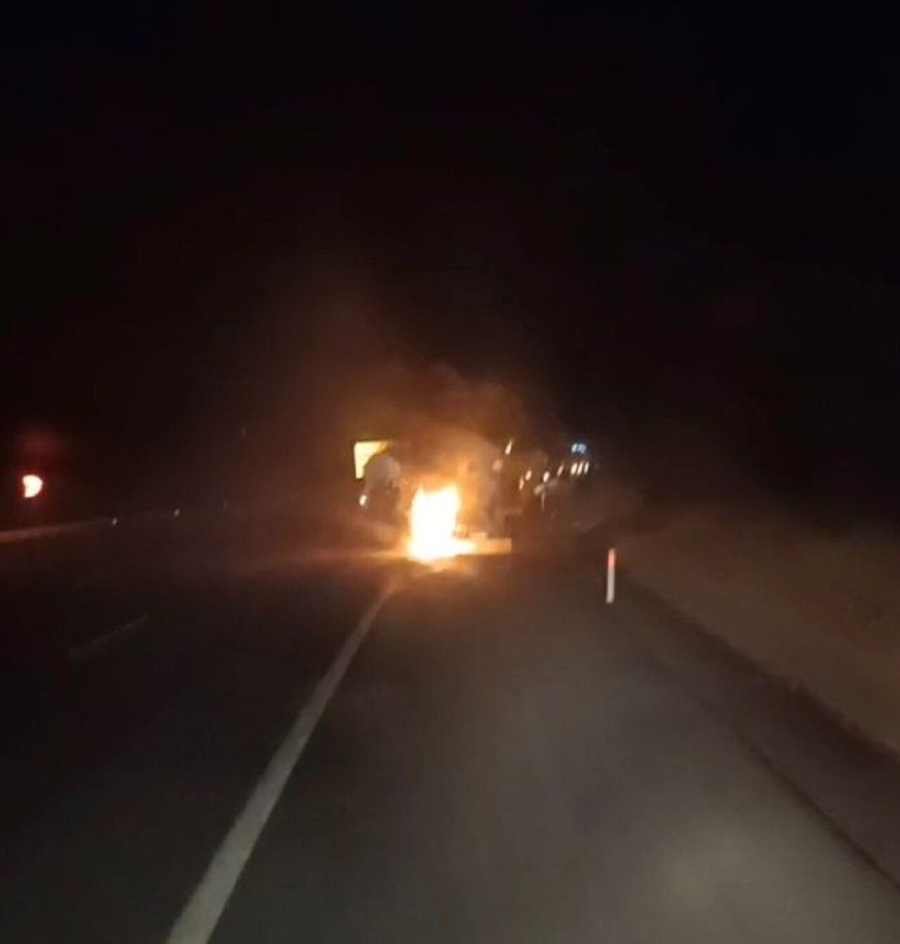 Osmaniye’de Seyir Halindeki Tanker Yandı (2)