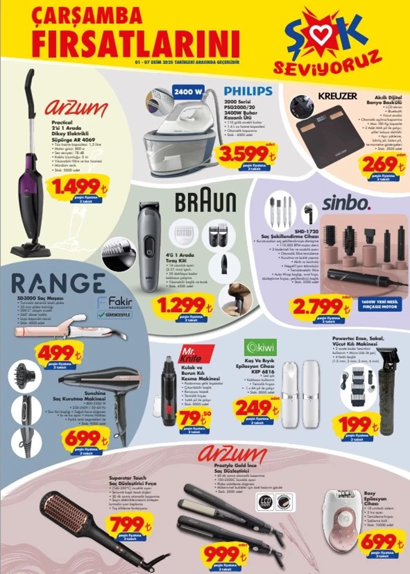 1 Ekim Şok Kataloğu 2025 Kazanlı Ütü, Mini Fırın Ve Epilasyon Cihazı Reyonlarda (5)