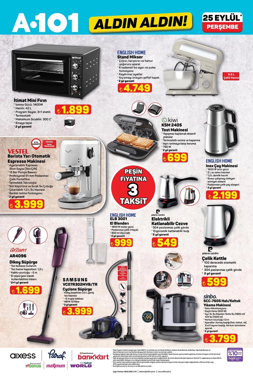 25 Eylül 2025 A101 Kataloğu Yayınlandı Barista Espresso Makinesi Ve Oyuncaklar Raflarda (5)
