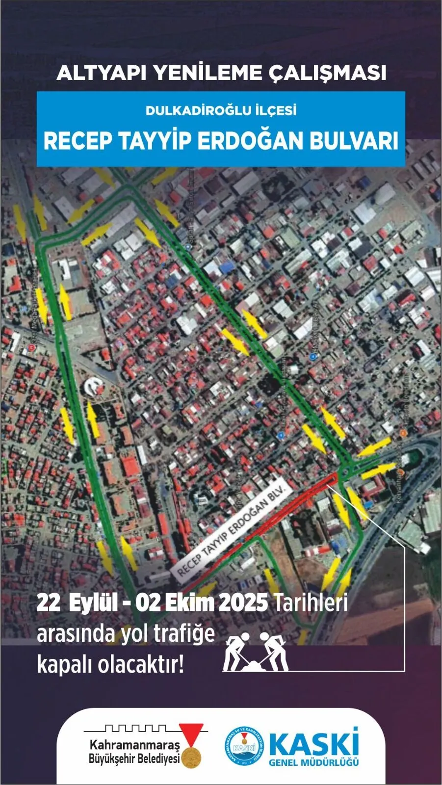 Kahramanmaraşlı Sürücülere Duyuru O Güzergah 10 Gün Trafiğe Kapatıldıi