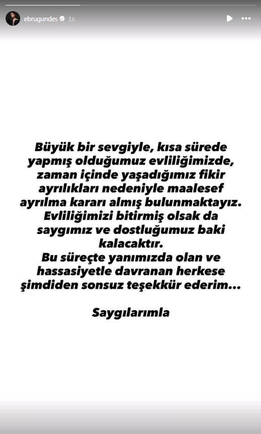 Kısa Süren Mutluluk! Ebru Gündeş Ve Murat Özdemir Boşanıyor