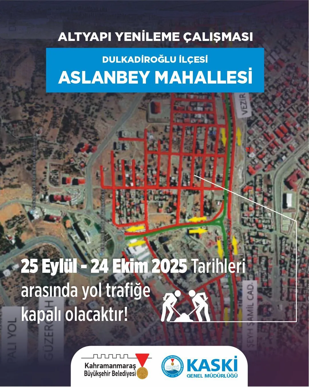 Sürücülere Kritik Uyarı Kahramanmaraş’ta Bu Yollar 1 Ay Kapalı (2)