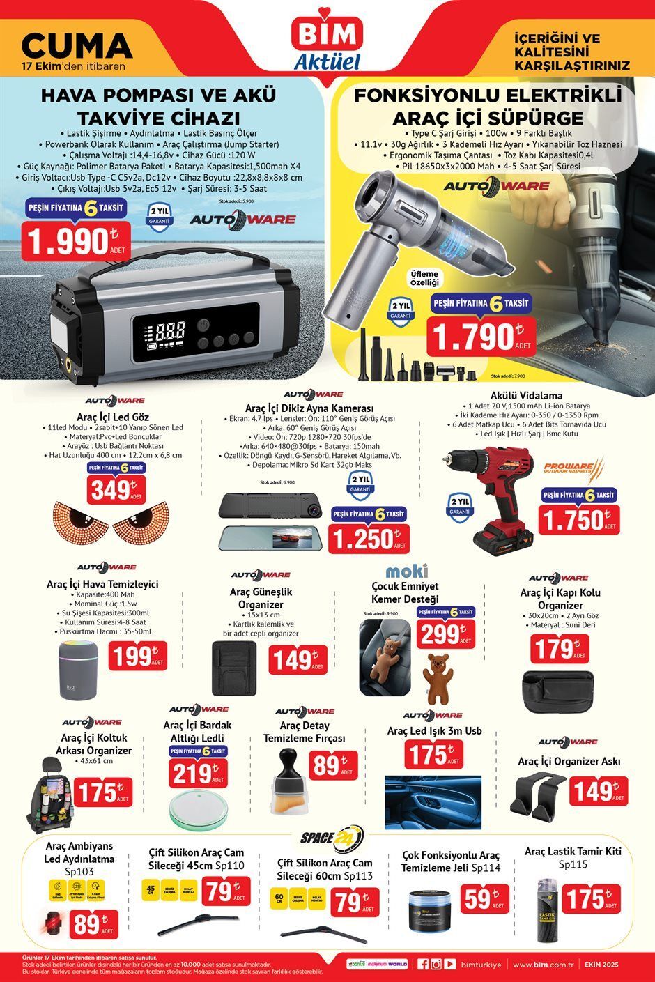 Bi̇m Mağazalarında Bu Hafta Şarjlı Süpürge, Tv Ve Araç Aksesuarlarında Özel Fiyatlar (8)