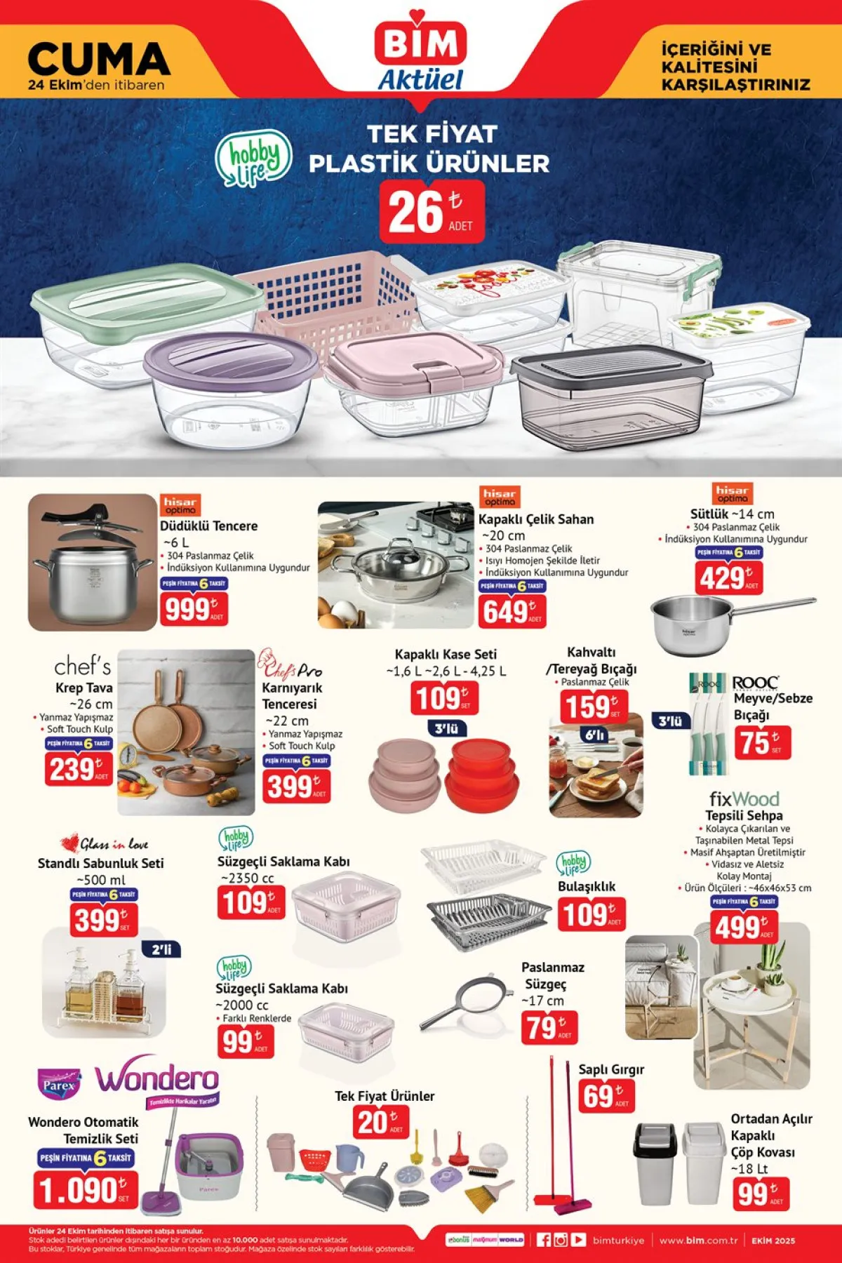 Bi̇m’de Fiyatlar Düşüyor! 24 Ekim Aktüel Ürünlerinde Şaşırtan Kampanyalar (2)
