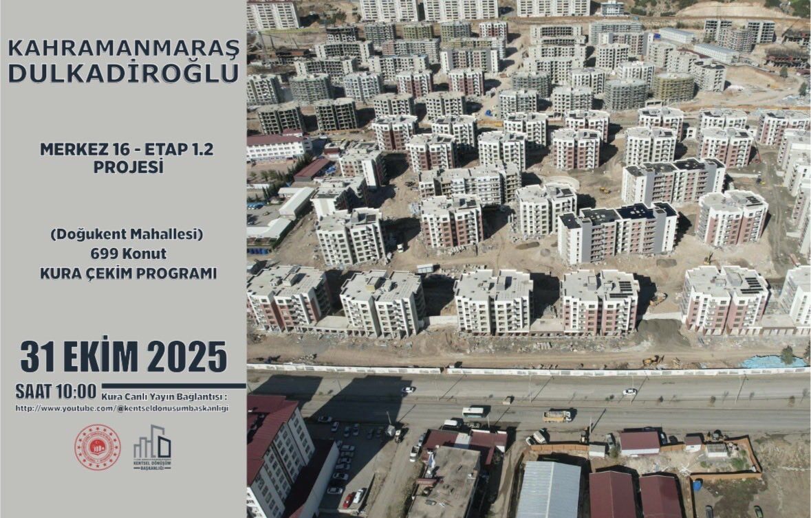 Kahramanmaraş’ta 699 Konut Ve 220 Işyerinin Kuraları Yarın Çekilecek (1)