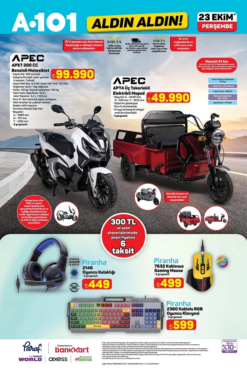 Kahramanmaraş'ta A101’E Motosiklet Geliyor! 23 Ekim İndirim Kataloğu Şaşırttı (6)