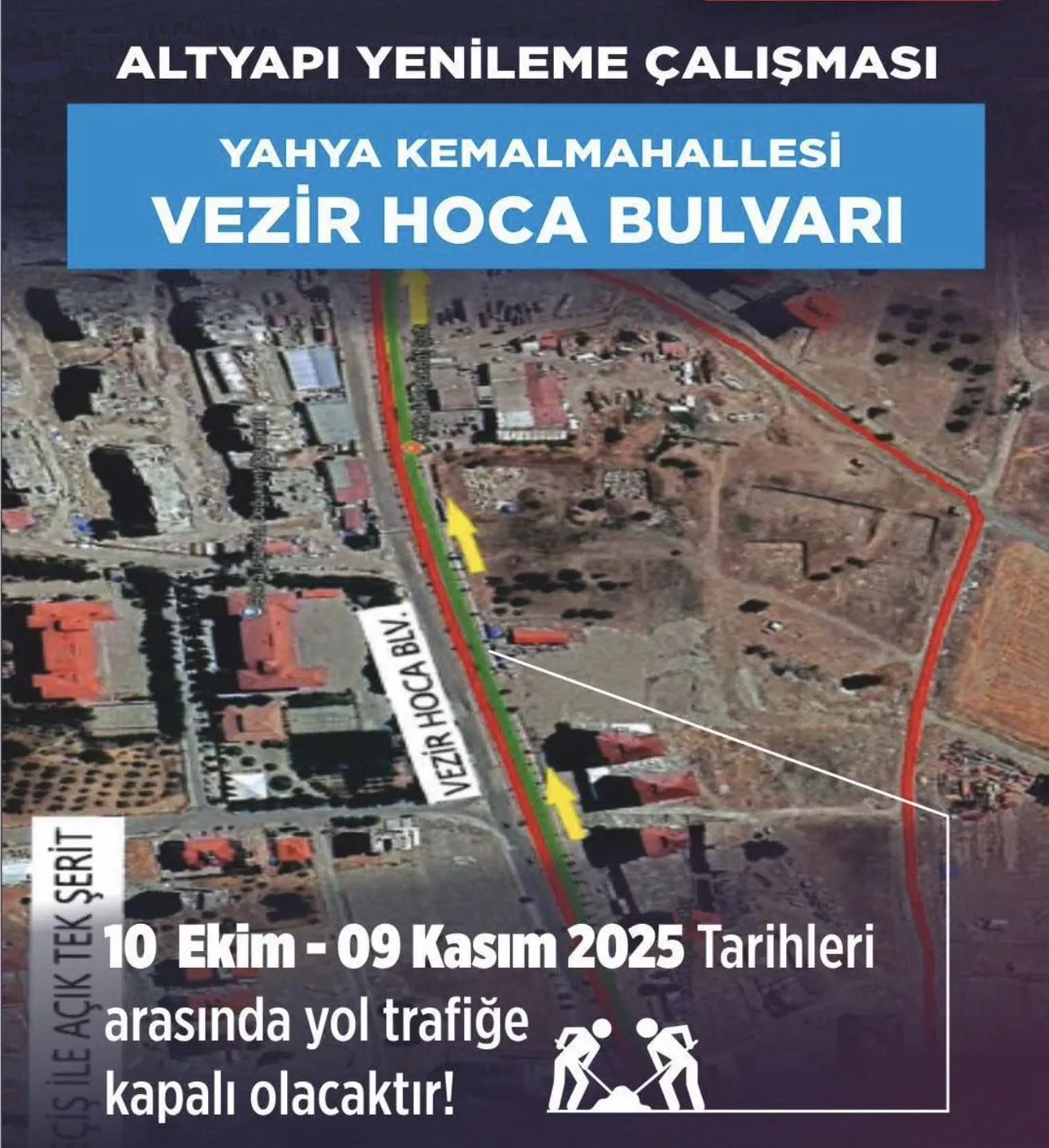 Kahramanmaraş’ta İki Kritik Nokta 1 Ay Boyunca Trafiğe Kapalı Olacak (1)