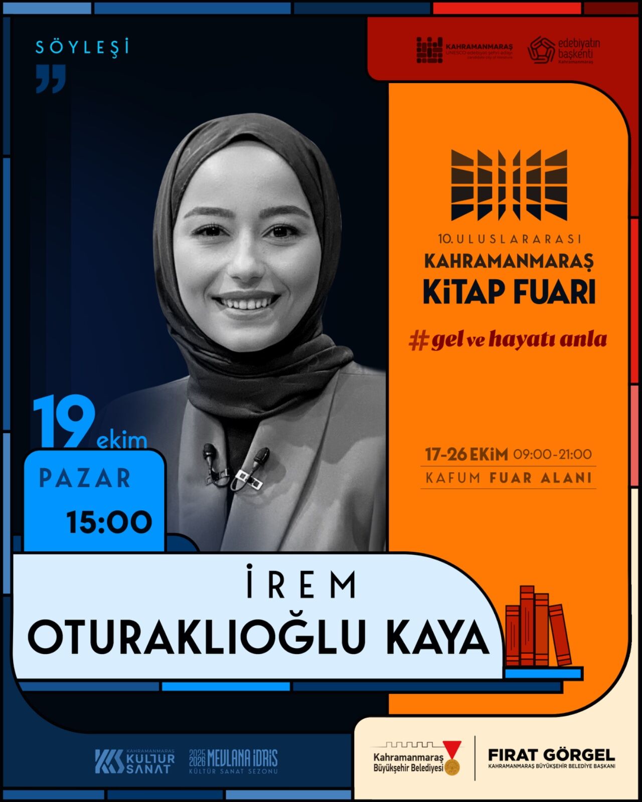 Kitapseverler 19 Ekim’de Kahramanmaraş’ta Ünlü İsimlerle Buluşacak (1)