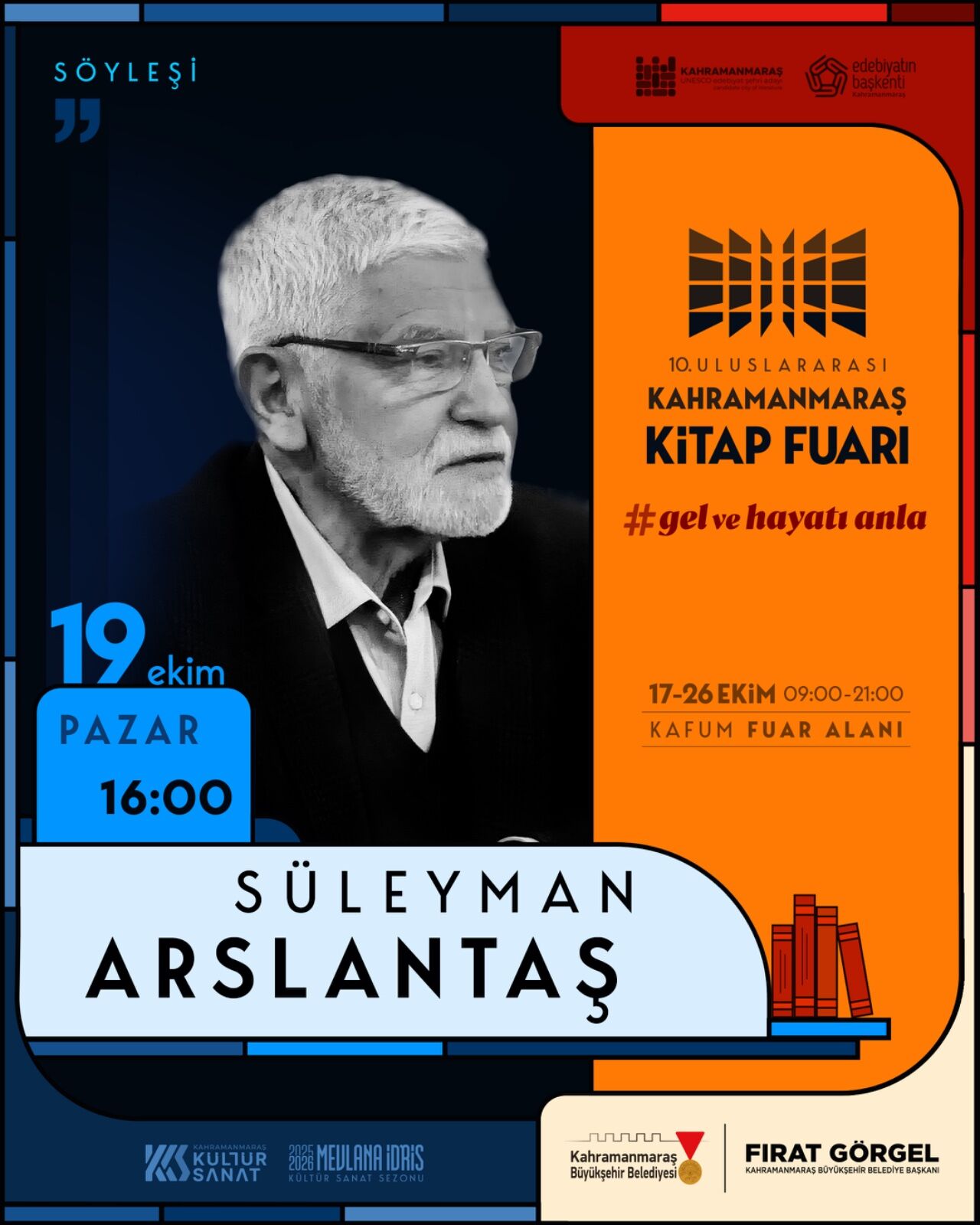 Kitapseverler 19 Ekim’de Kahramanmaraş’ta Ünlü İsimlerle Buluşacak (4)