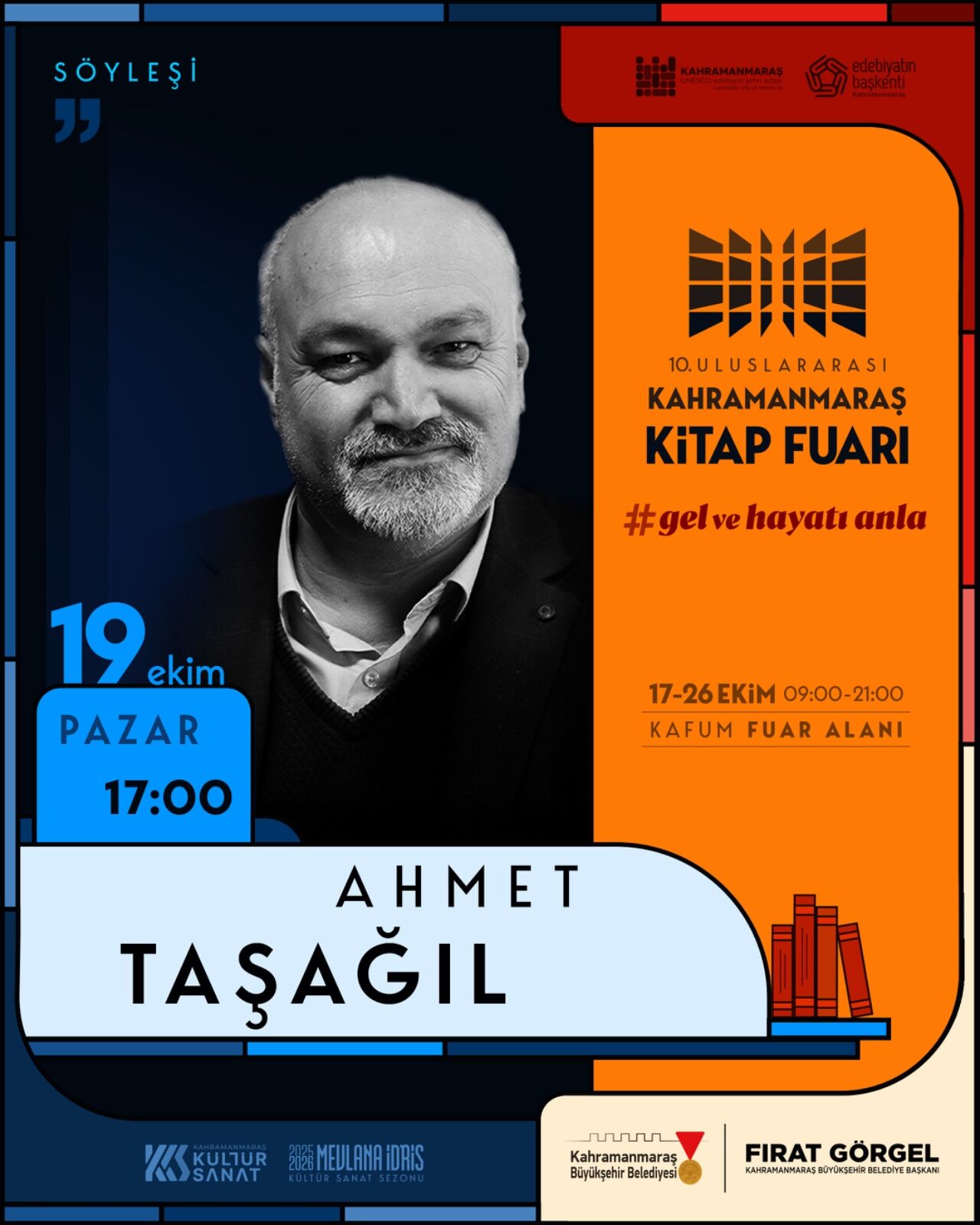 Kitapseverler 19 Ekim’de Kahramanmaraş’ta Ünlü İsimlerle Buluşacak (5)