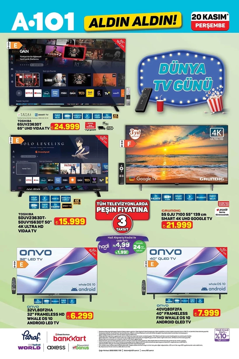 20 Kasım 2025 A101 Aktüel Ürünler Fobem Android Tv 8.499 Tl (3)