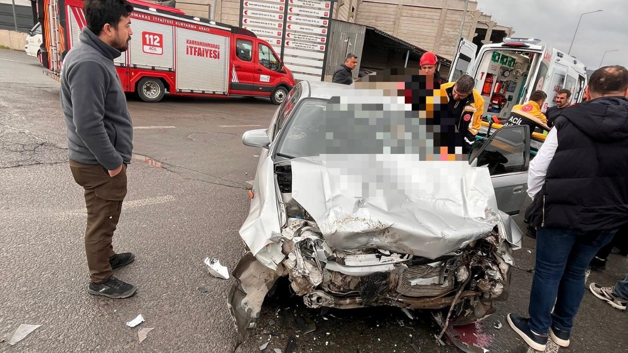 Kahramanmaraş’ta Korkutan Kaza: 1 Kişi Hastaneye Kaldırıldı