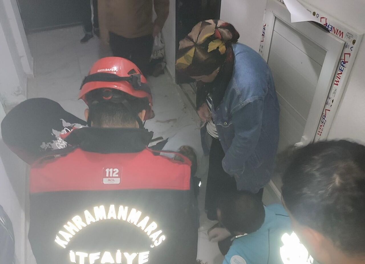 Kahramanmaraş’ta Apartman Asansörü 6. Kattan Düştü1