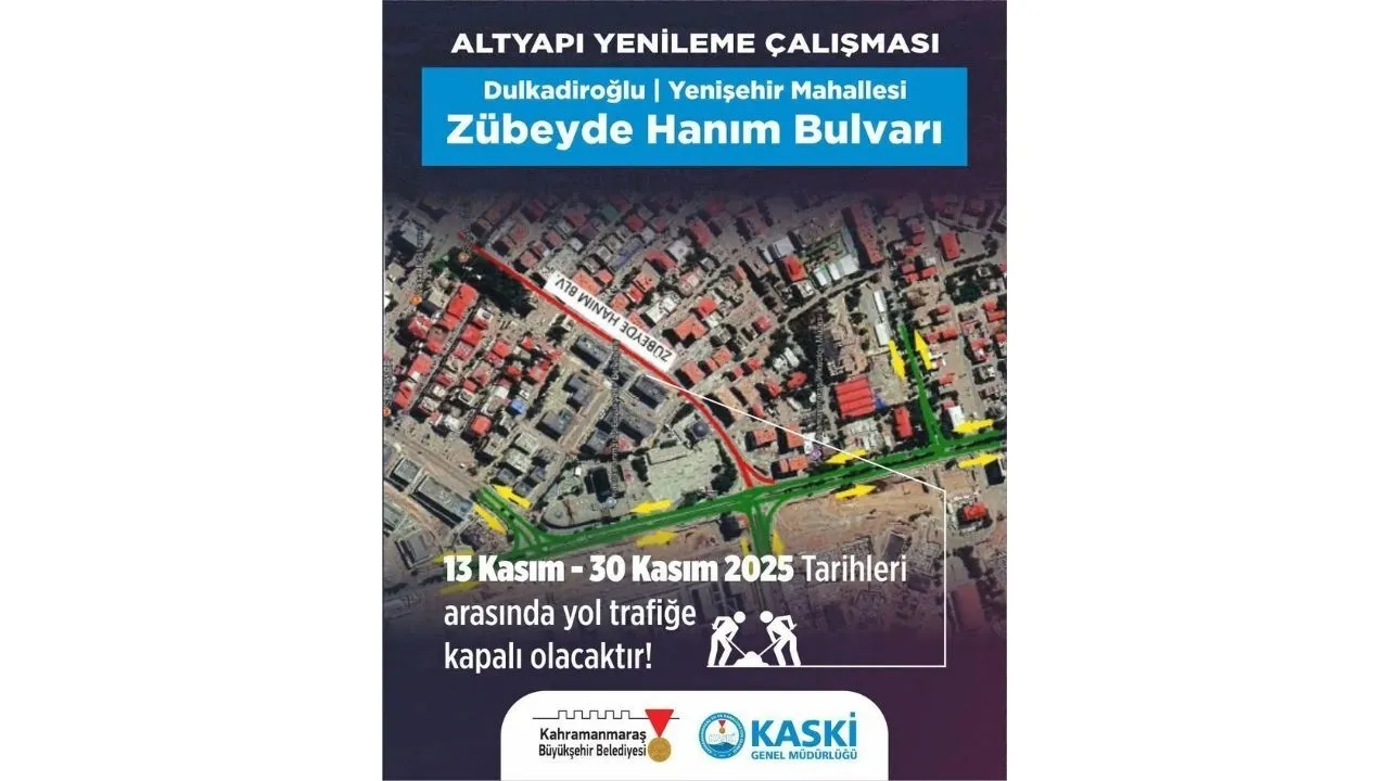 Kahramanmaraş’ta Bazı Yollar 30 Kasım’a Kadar Trafiğe Kapalı-1