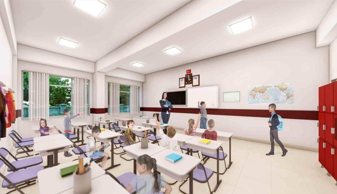 Kahramanmaraş’ta Gazi Ortaokulu Yeniden İnşa Ediliyor (2)