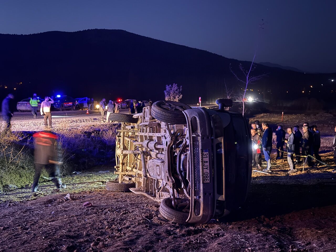 Kahramanmaraş’ta İşçi Servisi Şarampole Devrildi 2 Ölü, 7 Yaralıi