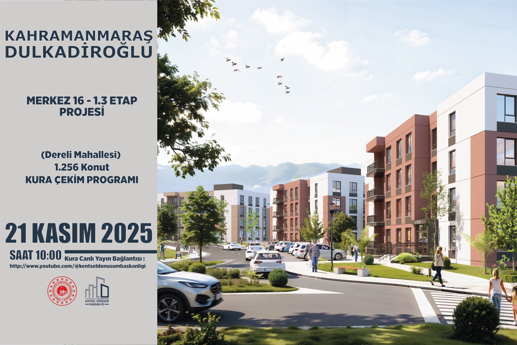 Kahramanmaraş’ta Yarın 1.256 Konutun Kurası Çekilecek