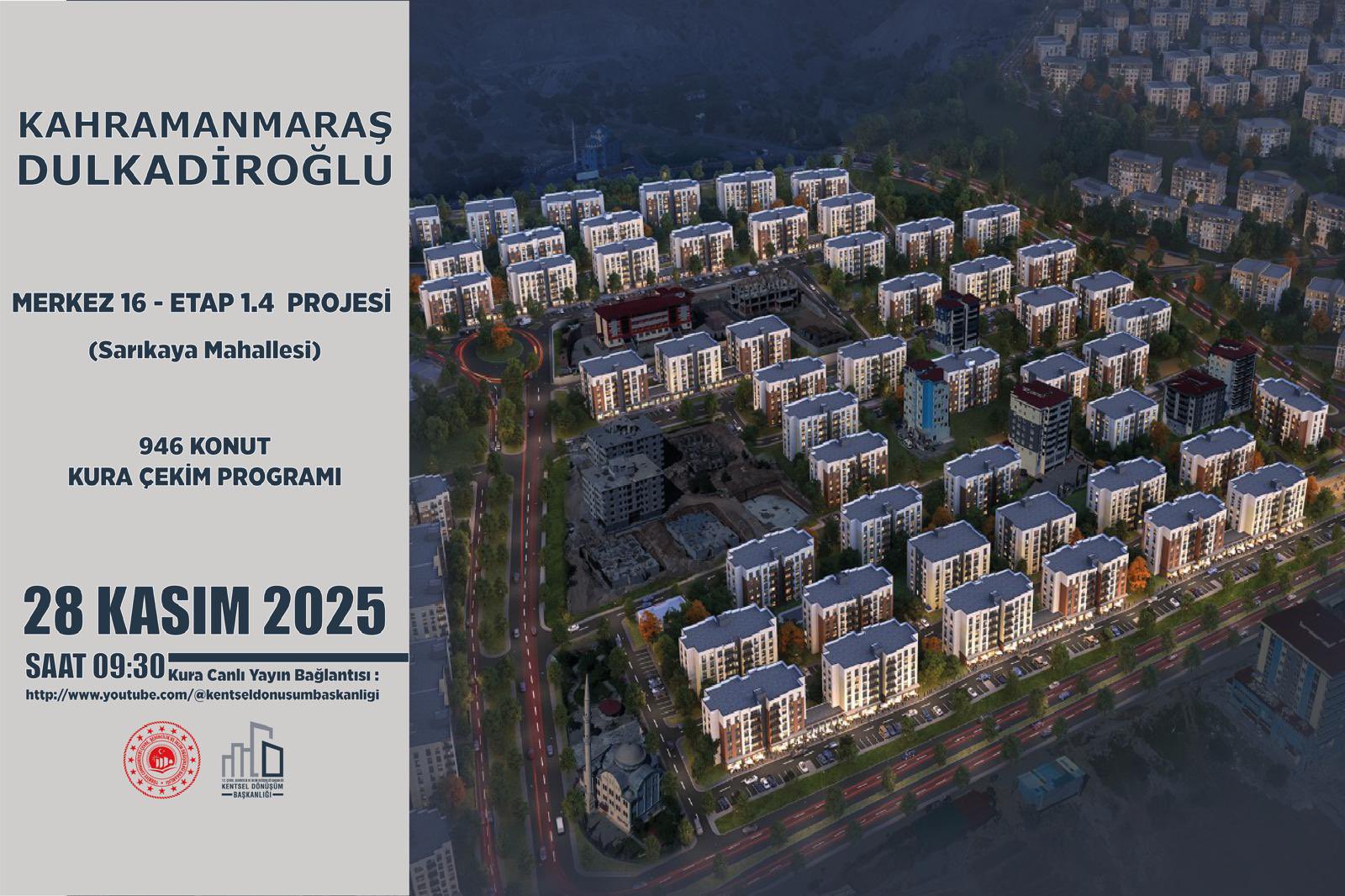 Kahramanmaraş’ta Yarın 1.752 Konutun Kurası Çekilecek (1)