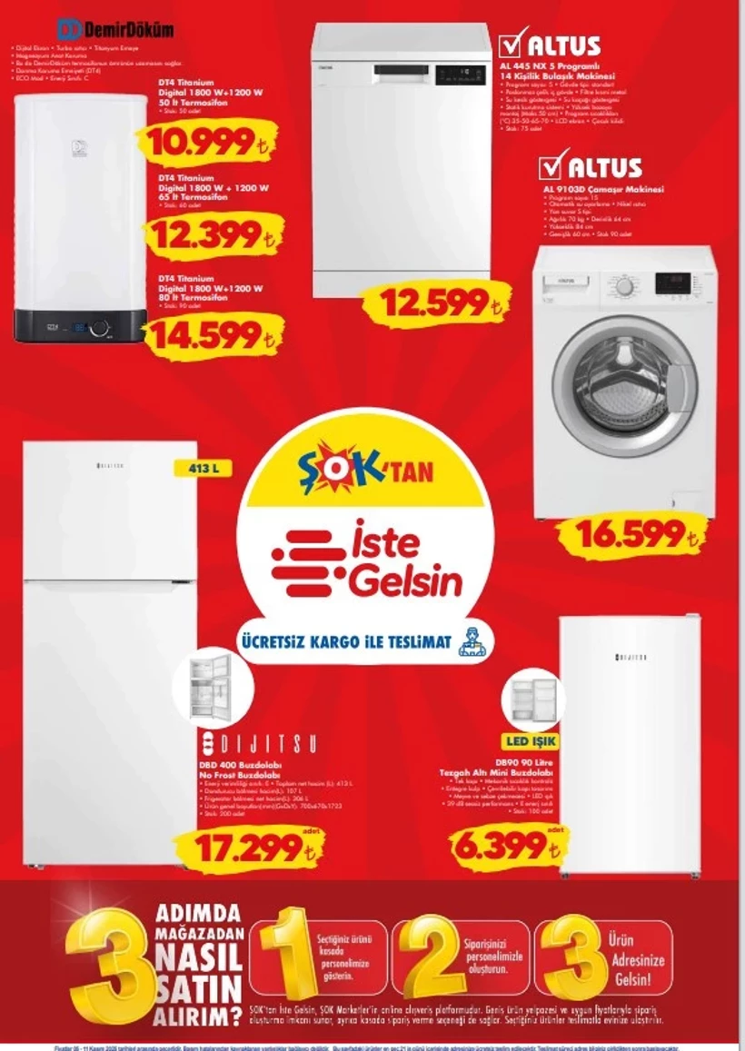 Şok 5 Kasım Aktüel Ürünler Kataloğu Kurutma Makinesi, Powerbank, Pikap Hoparlör Geliyor (3)