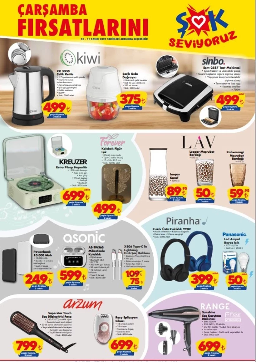 Şok 5 Kasım Aktüel Ürünler Kataloğu Kurutma Makinesi, Powerbank, Pikap Hoparlör Geliyor (4)