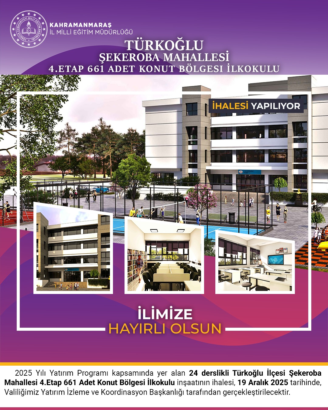 Türkoğlu’na 24 Derslikli İlkokul Yapılacak (2)