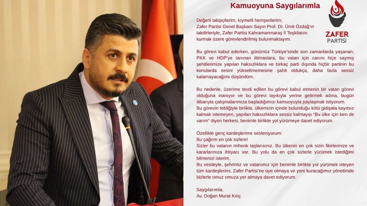 Zafer Partisi Kahramanmaraş’ta Sahaya İniyor İl Teşkilatı Kuruluyor (2)
