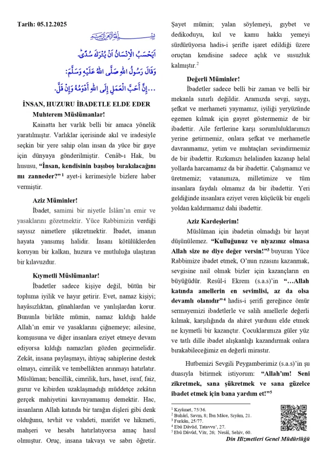 5 Aralik Cuma Hutbesi Yayinlandi Mi 5 Aralik 19324137 8866 M