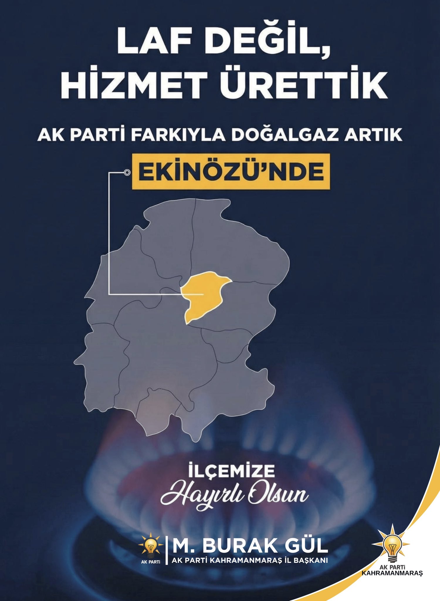 Kahramanmaraş'ın O Ilçesine Doğalgaz Müjdesi