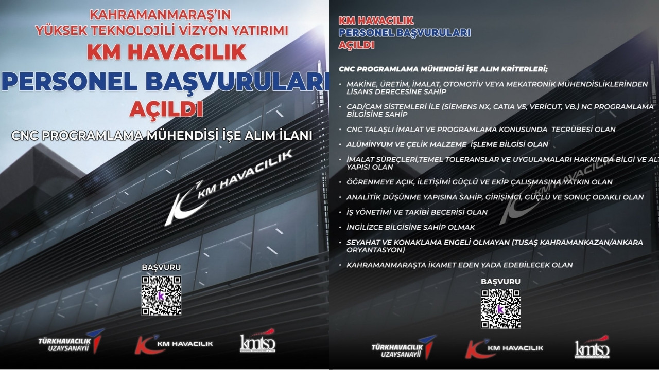 Kahramanmaraş’ta Km Havacılık Için Personel Başvuruları Başladı (1)