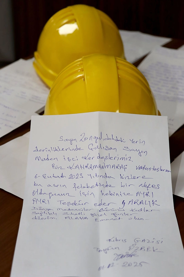 Kahramanmaraş’tan Madencilere Duygulandıran Mektuplar “O Umut Sizdiniz” (2)