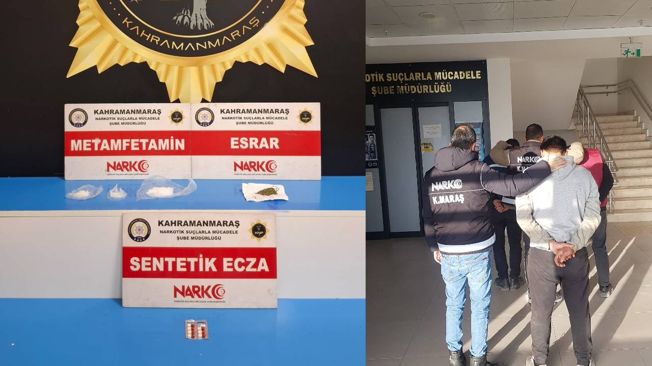 Kahramanmaraş’ta yasaklı madde ve kaçak ürün operasyonu: 1 tutuklama