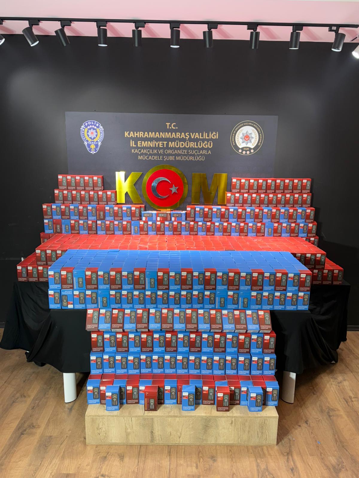 Kahramanmaraş’ta 3,5 Milyon Liralık Kaçak Cep Telefonu Ele Geçirildi1