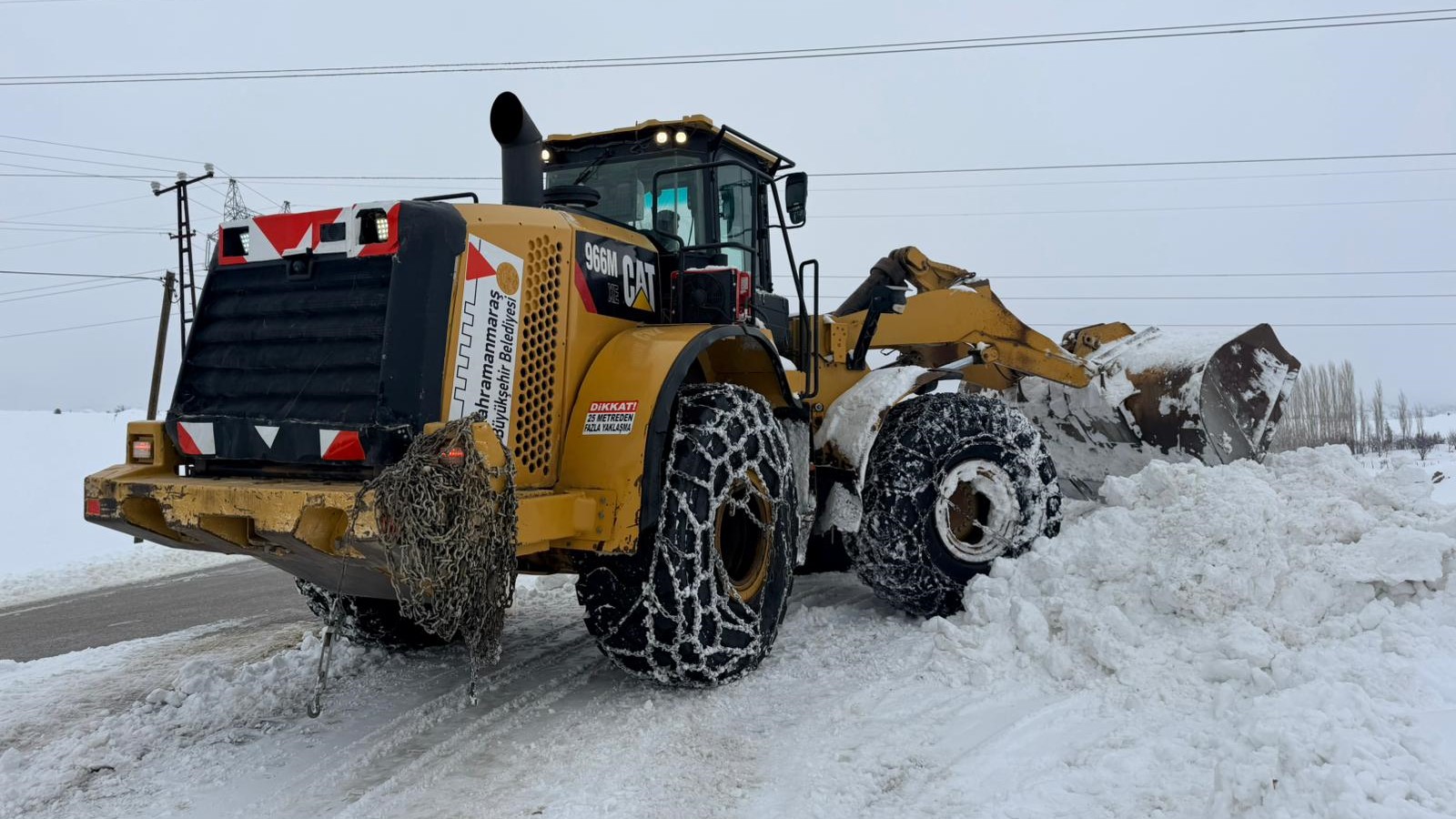Kahramanmaraş’ta Karın En Yoğun Olduğu Ilçede Yollar Açık Tutuluyor4