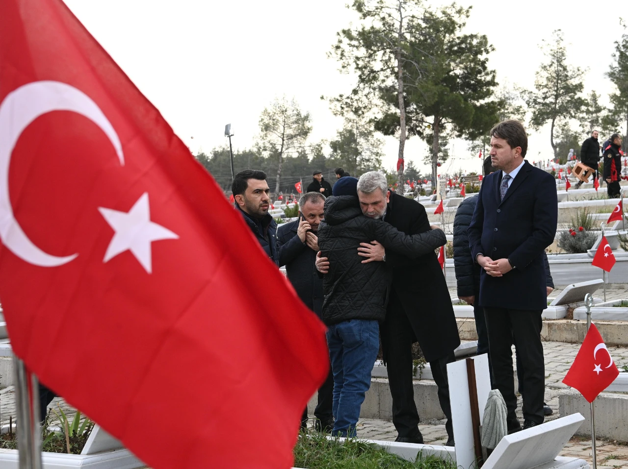 Deprem Şehitleri Üçüncü Yılında Mezarları Başında Anıldı (3)