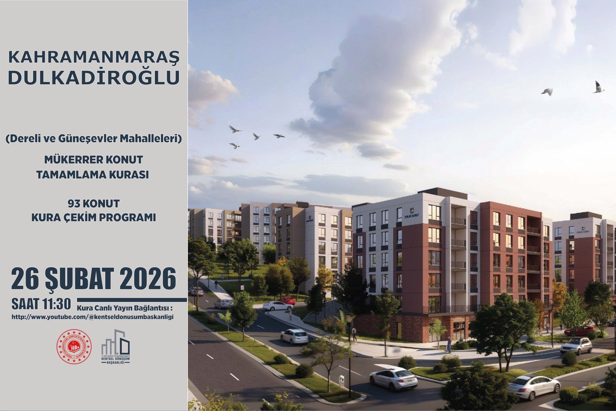 Kahramanmaraş’ta 355 konut ve ofis için kura çekilecek1