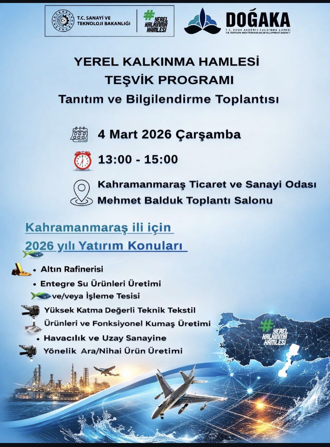 Kahramanmaraş’ta yerel kalkınma hamlesi toplantısı düzenlenecek-1