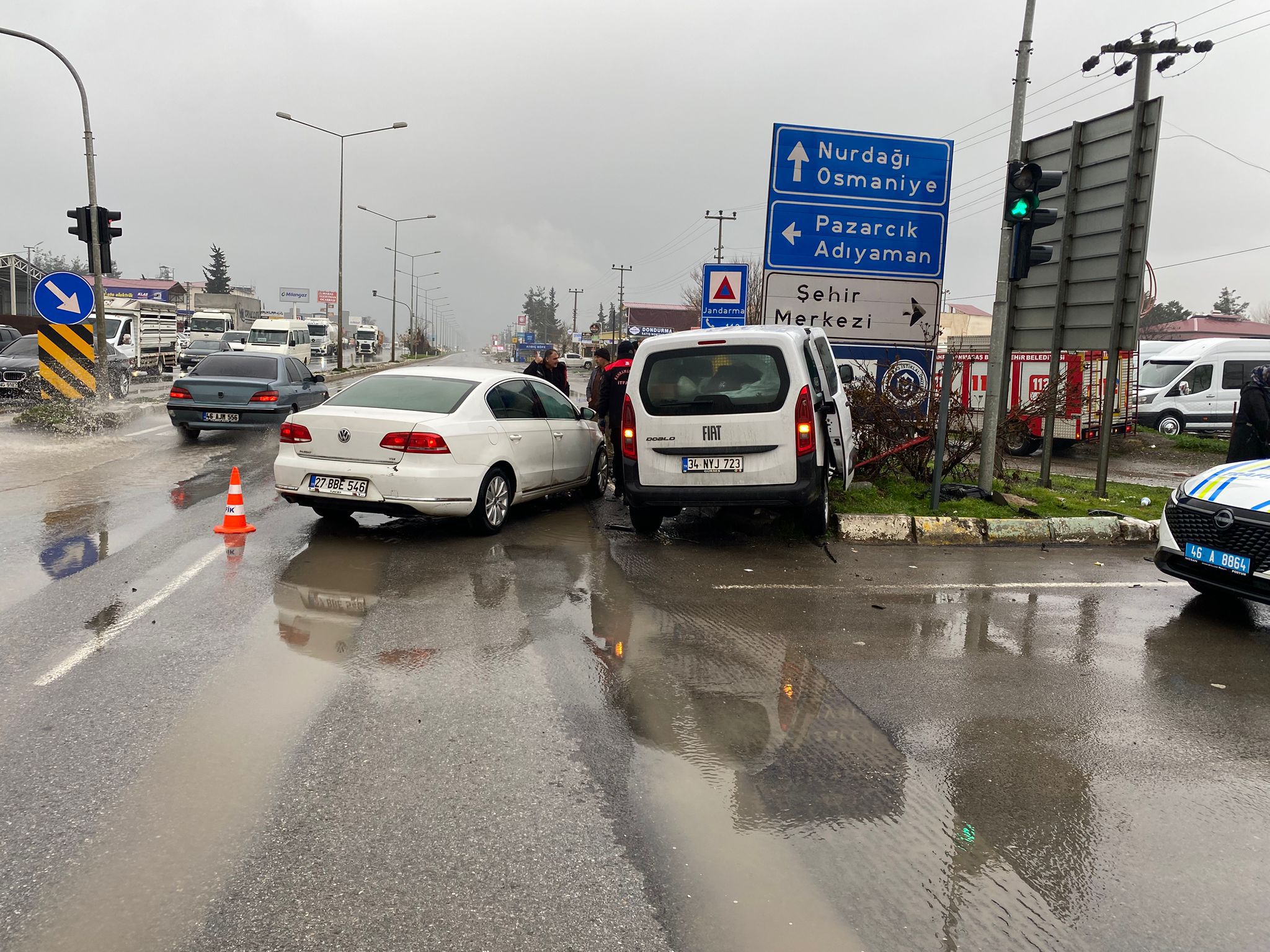 Kahramanmaraş Türkoğlu’nda Trafik Kazası 5 Yaralı (2)