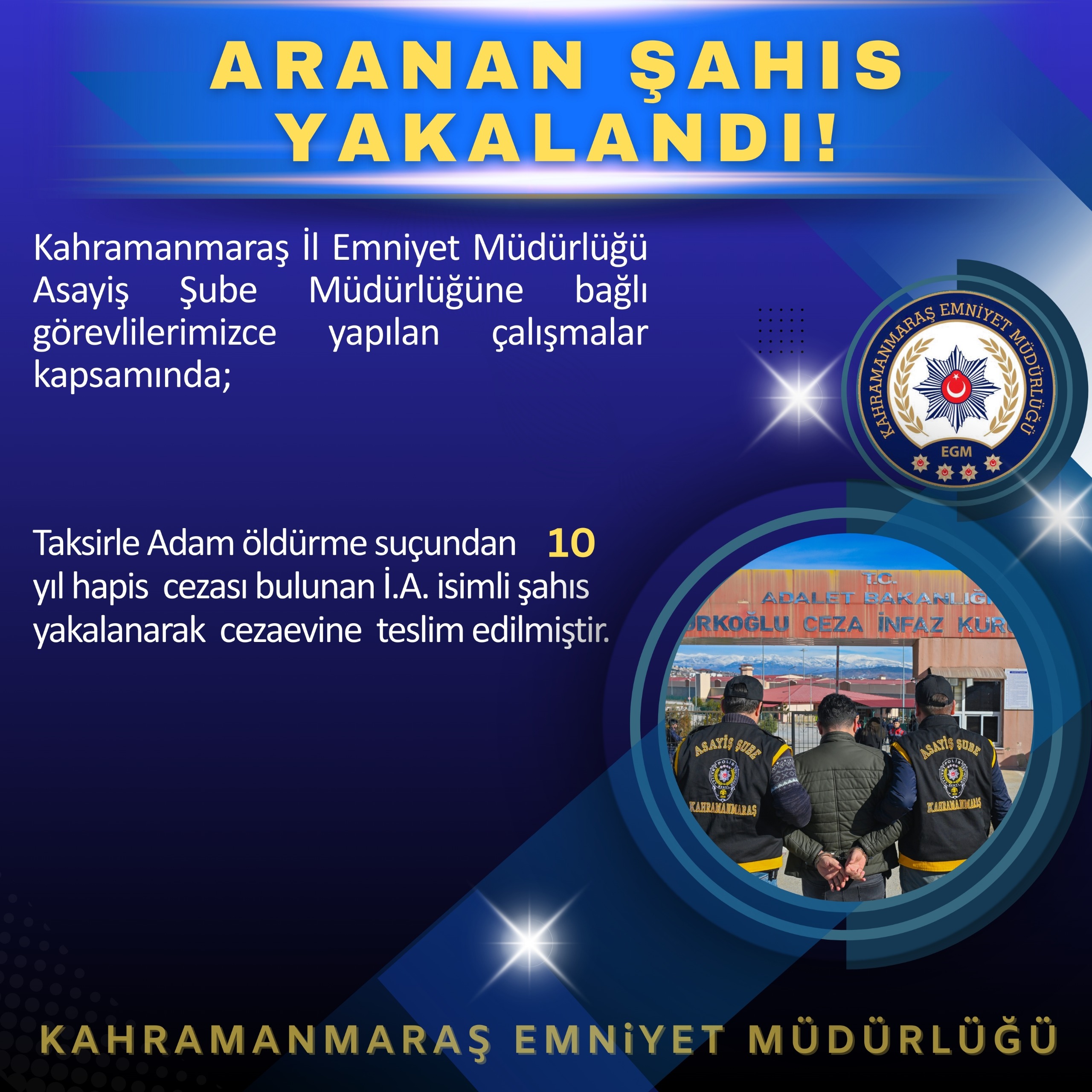 Kahramanmaraş’ta Aranan Katil Operasyonla Yakalandı-1