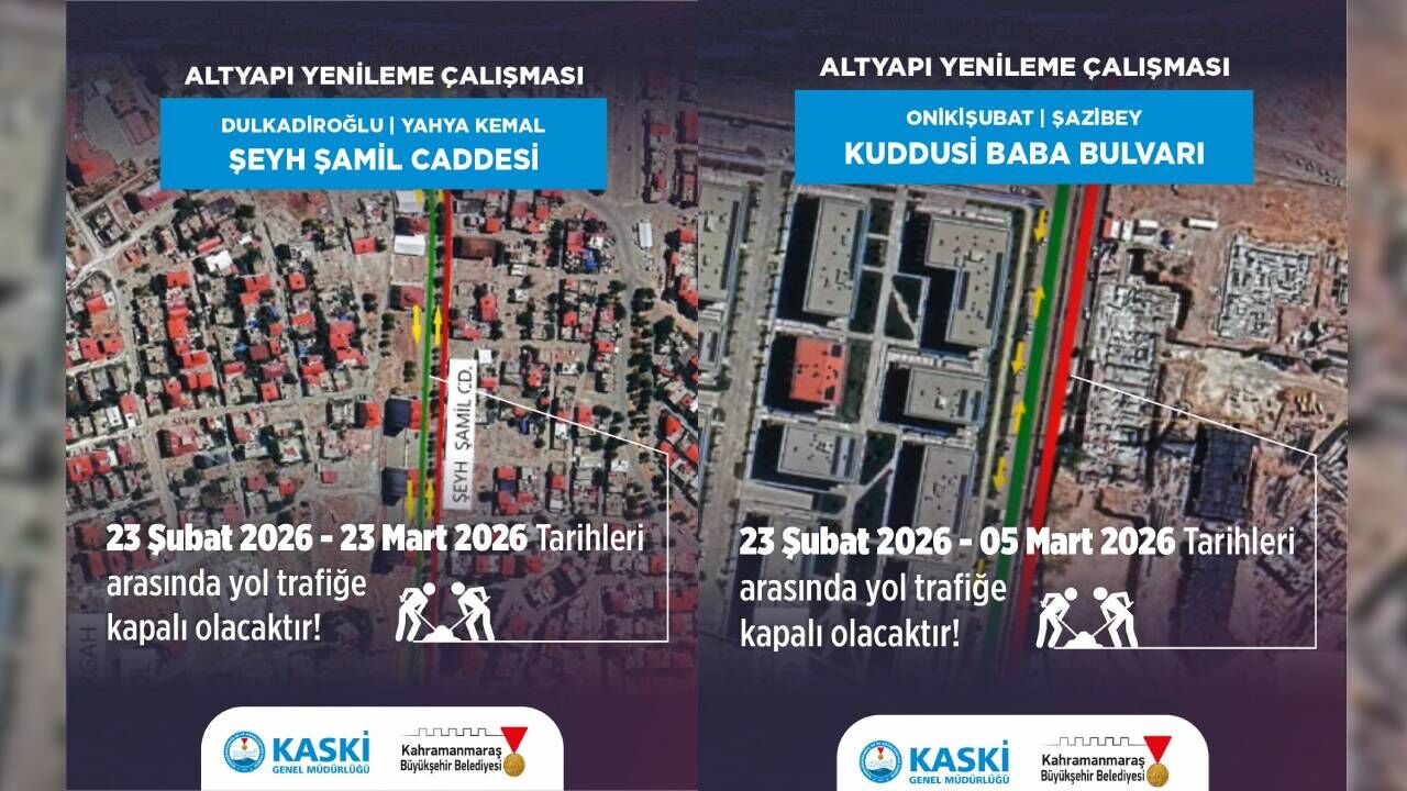 Kahramanmaraş'ta Bu Yol 1 Ay Araç Trafiğine Kapalı Olacak! (2)