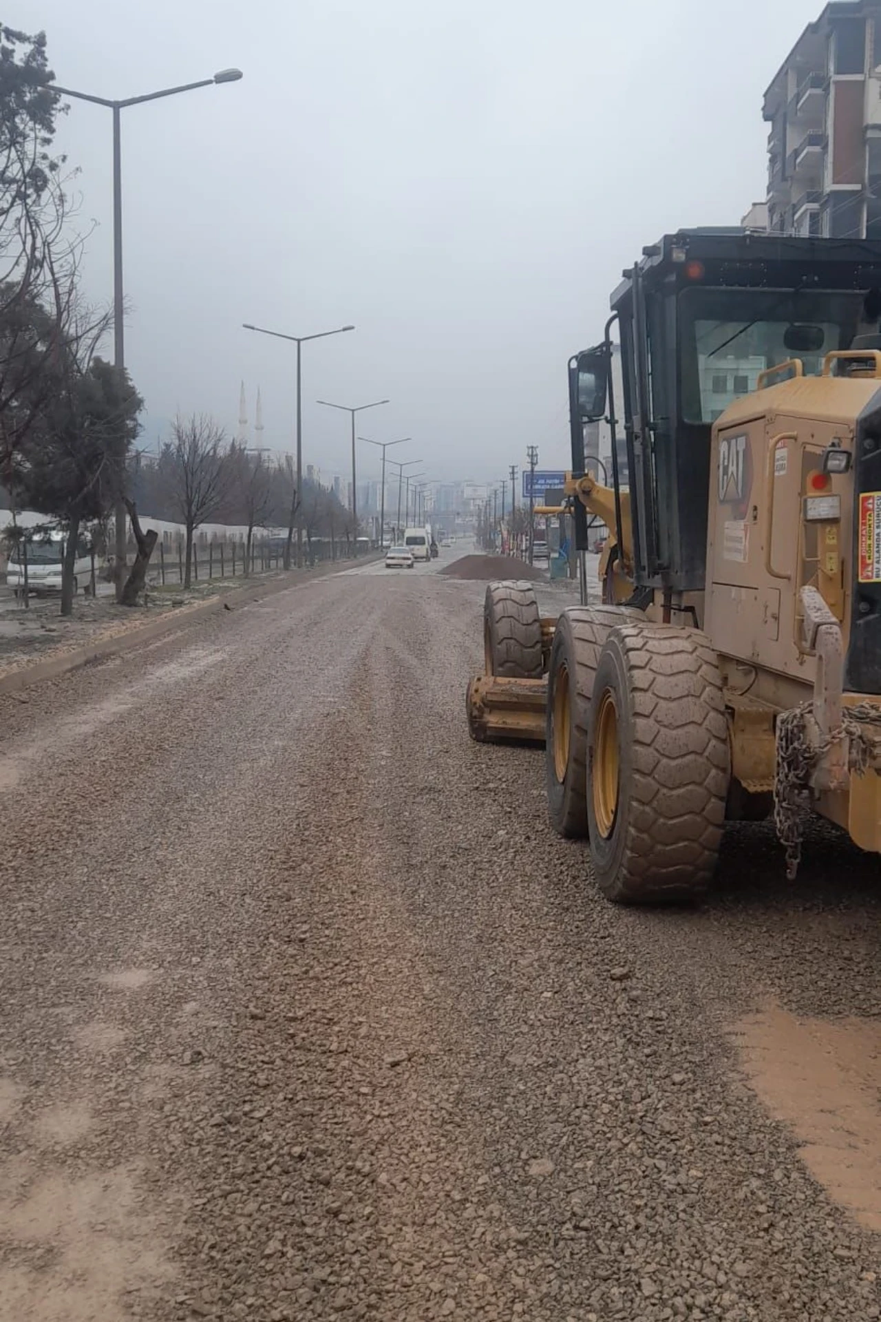 Kahramanmaraş’ta Yağış Sonrası Bozulan Yollar Onarılıyor (2)