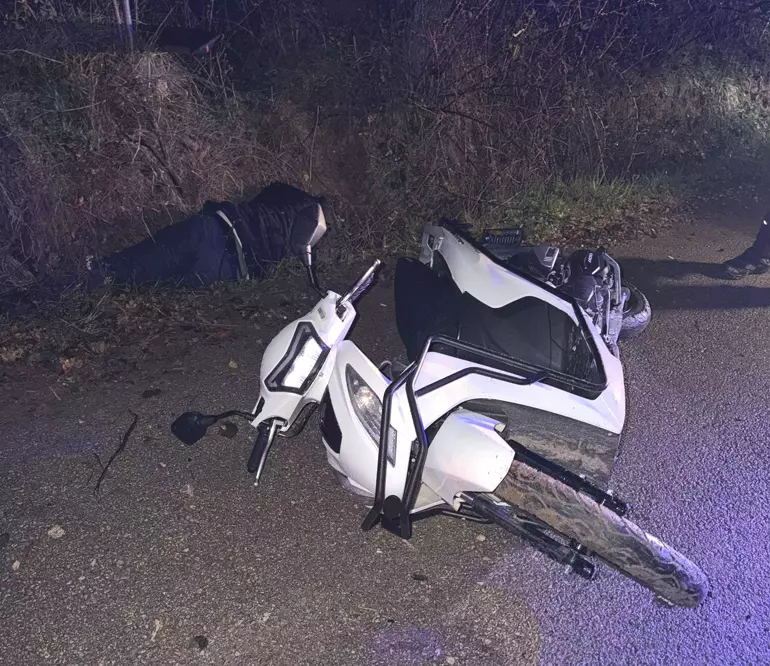 Bursa'da devrilen motosikletin sürücüsü öldü-2