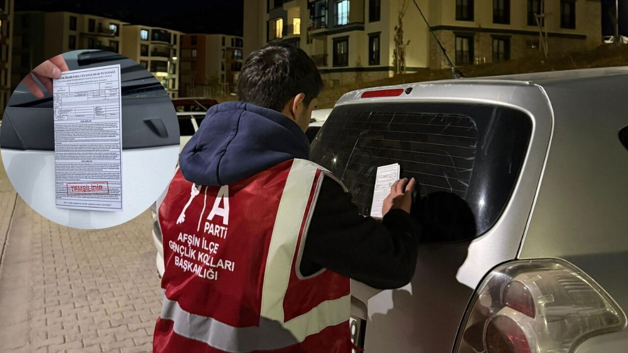 Anahtar Parti Kahramanmaraş’ta araçlara “ceza” bıraktı!