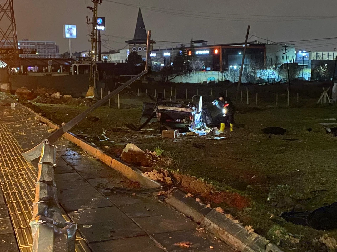 Ankara'da Feci Kaza! Otomobil Takla Attı, Sürücü Hayatını Kaybetti (1)