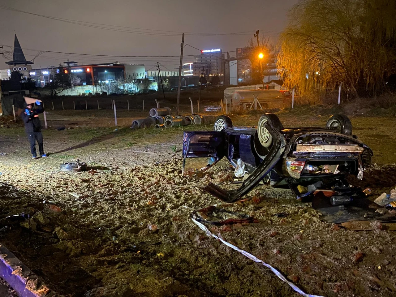 Ankara'da Feci Kaza! Otomobil Takla Attı, Sürücü Hayatını Kaybetti (7)