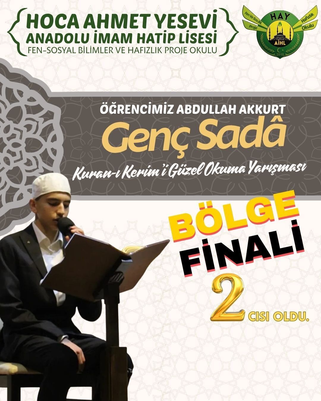 Kahramanmaraşlı Öğrencilerden Büyük Başarı! Genç Sadâ Finallerinde Derece Geldi (1)