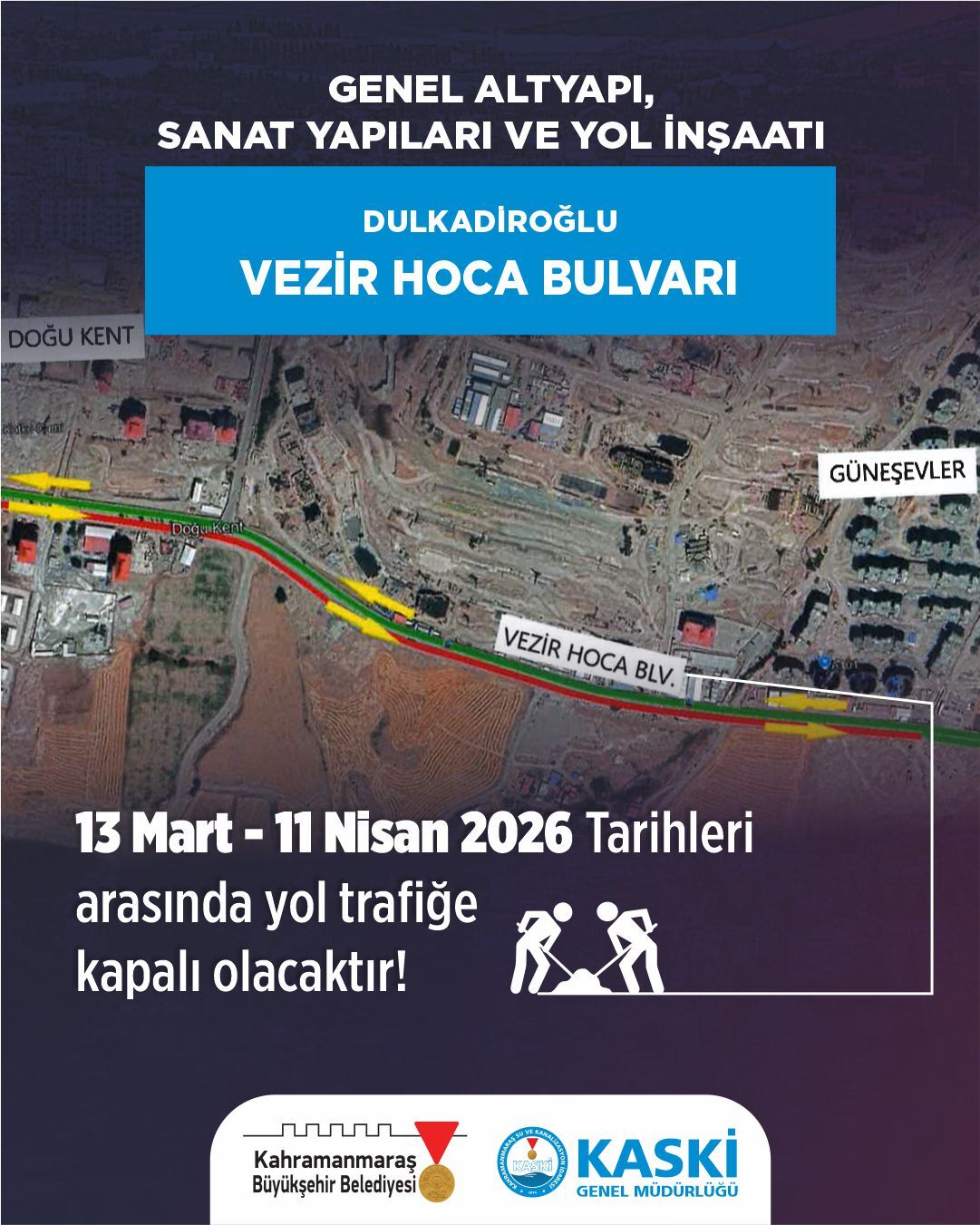 Kahramanmaraşlılar Dikkat! Bu Yol 30 Gün Trafiğe Kapalı-1