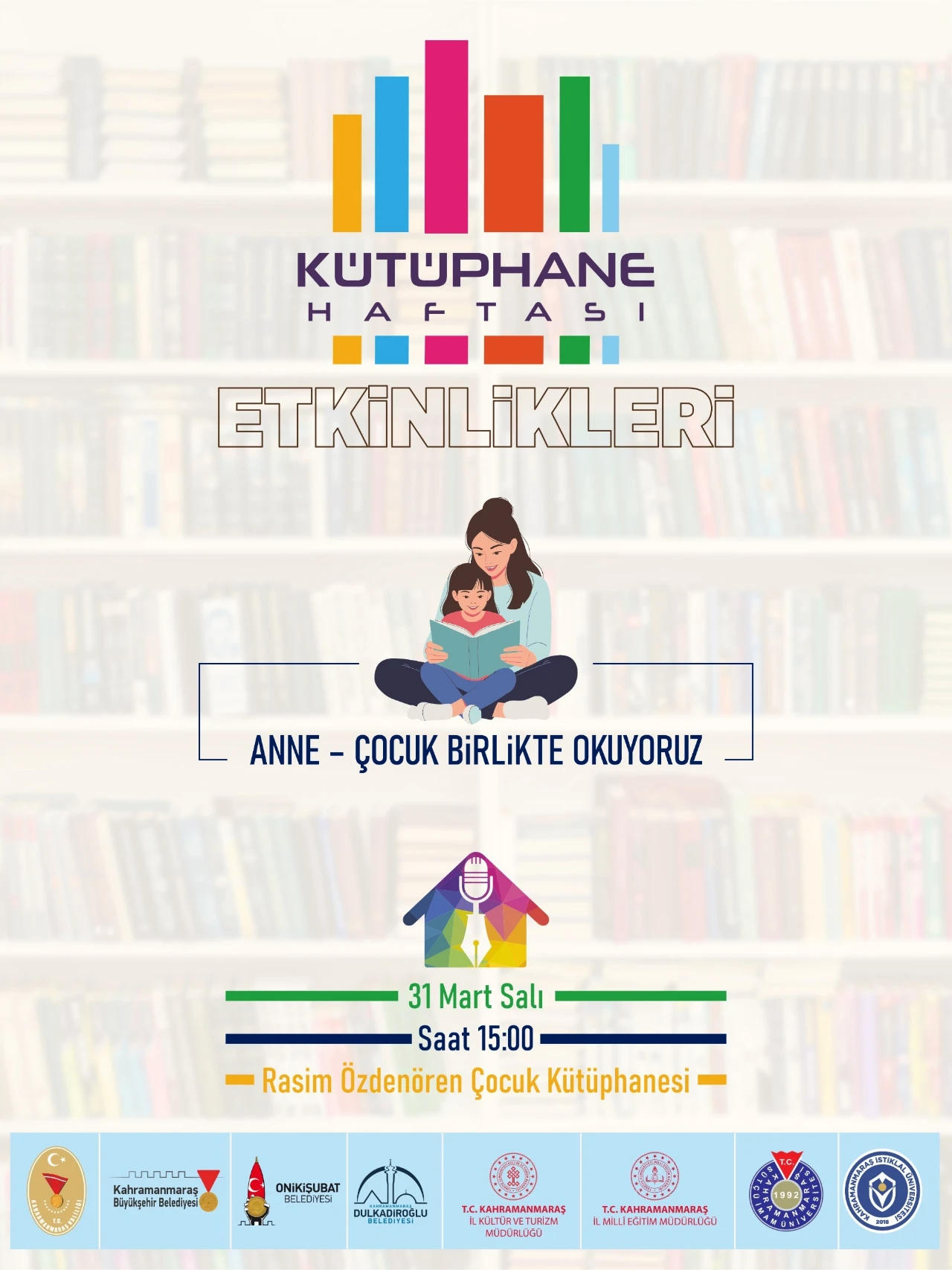 Kahramanmaraş'ta 62. Kütüphane Haftası Programı Belli Oldu (1)