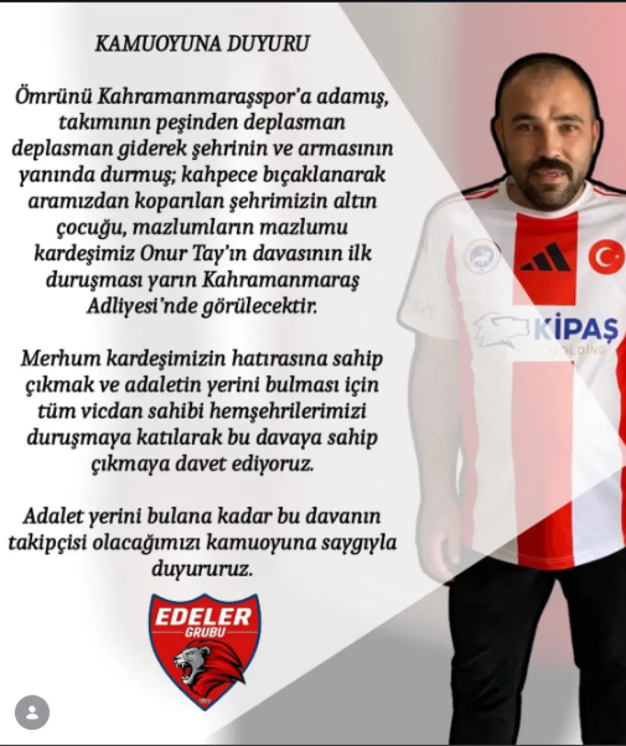 Kahramanmaraş’ta Bıçaklanarak Öldürülen Onur Toy’un Davası Bugün Görülecek (2)