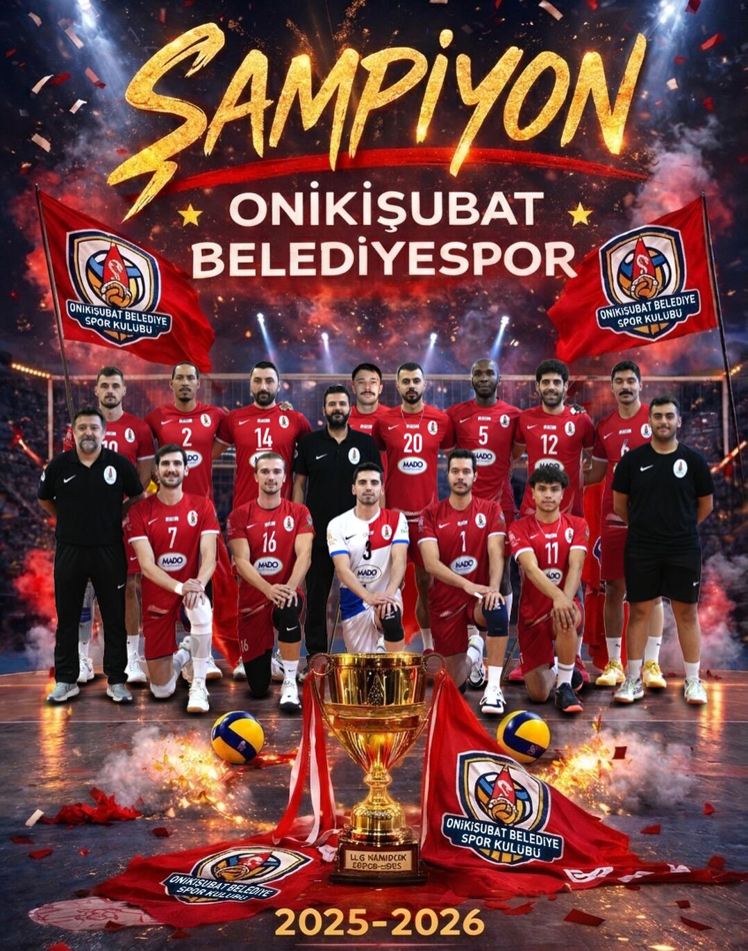 Kahramanmaraş’ta Onikişubat Belediyespor Efeler Ligi’ne Yükseldi (2)