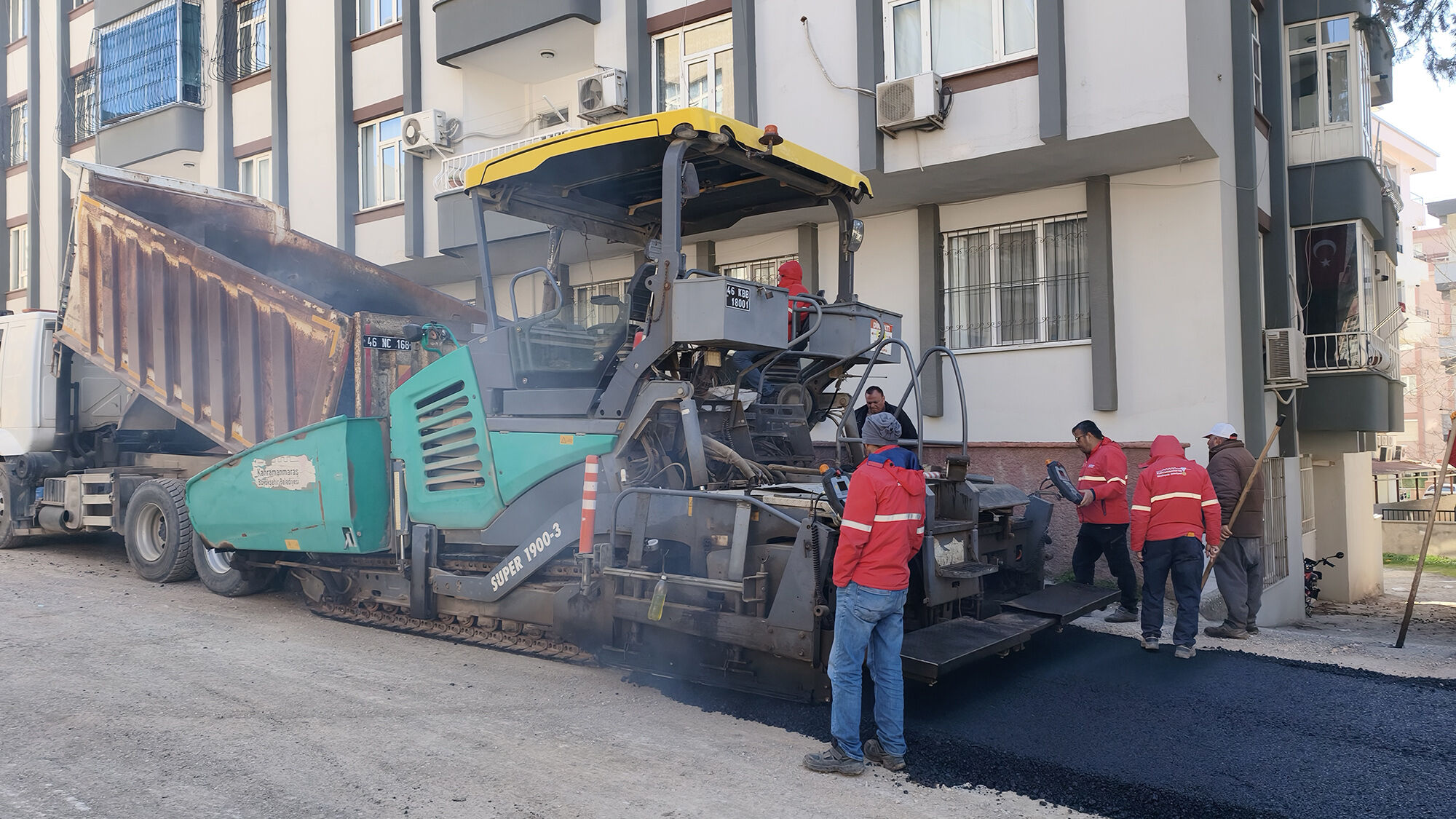 Kahramanmaraş’ta Yol Atağı Yenişehir’de Cadde Ve Sokaklar Yenileniyor (1)